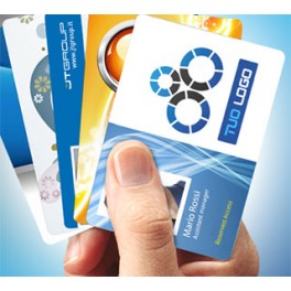 Tessere RFID personalizzate a colori su un lato